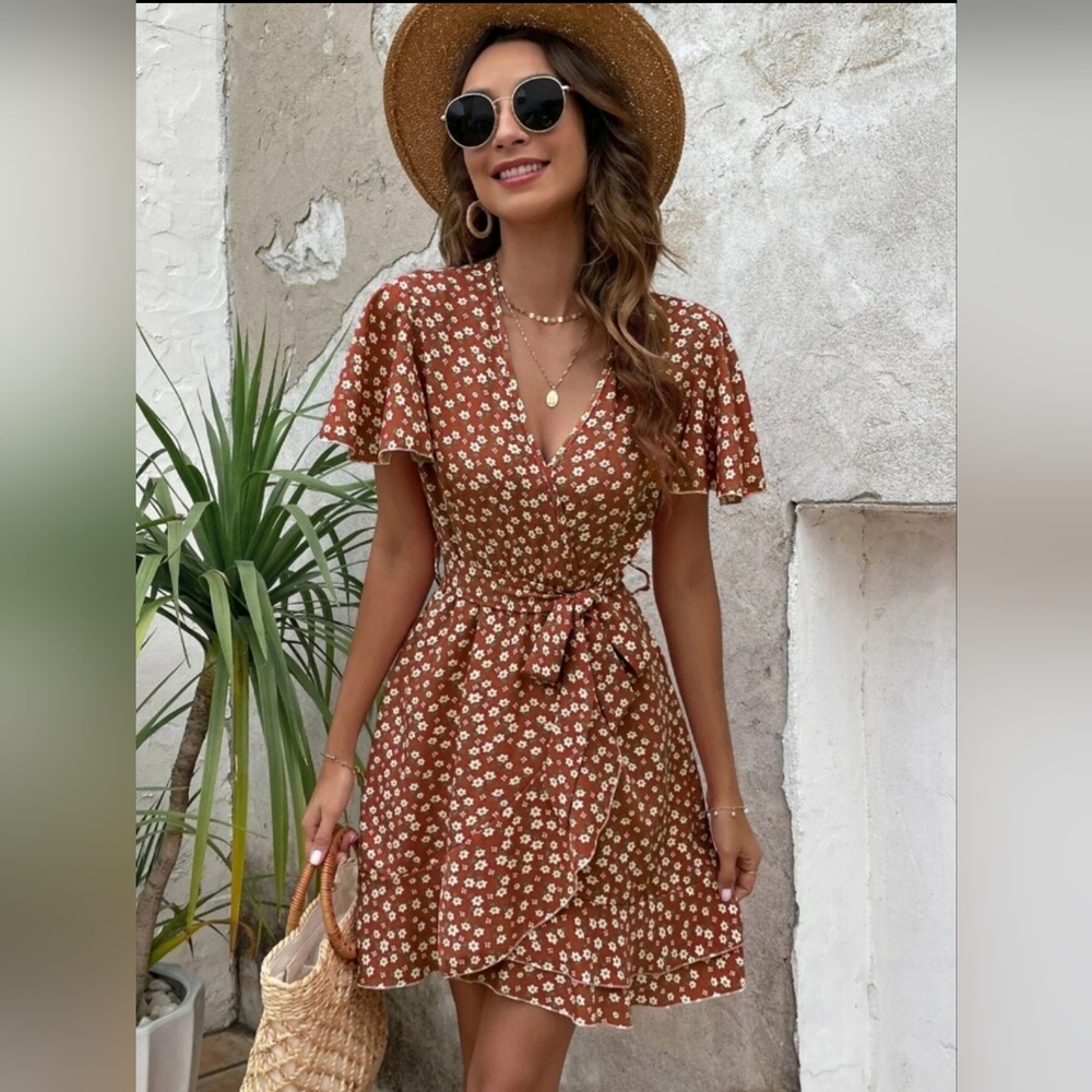 Shein tiny floral print dress